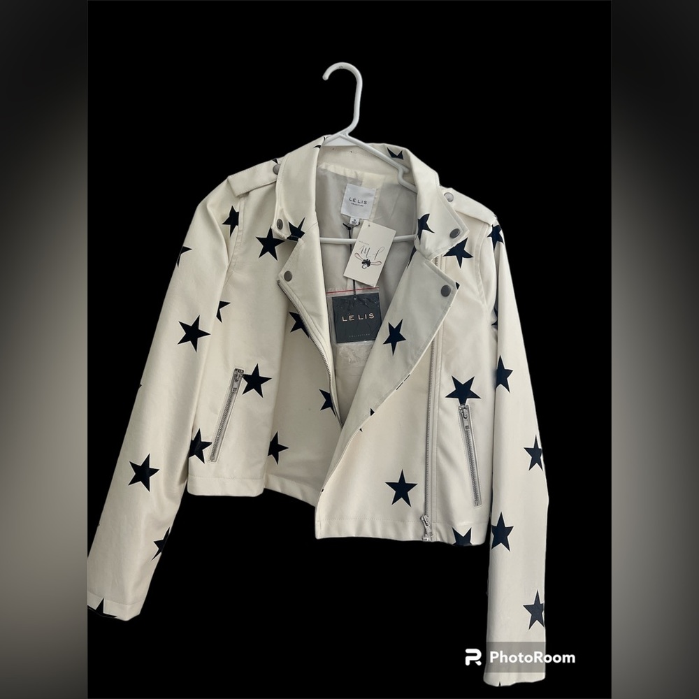 Leather fashion jacket.